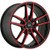Konig 55BR Myth 5x114.3 18x8 +43 Gloss Black With Red Tinted Clear-coat