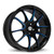 Konig 24BB Illusion 5x100 17x7 +40 Gloss Black With Blue Spoke Accents
