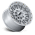 KMC ATTACK 8x180 18x9 +0 Gloss Silver W/ Machined Face