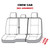 Covercraft 11-24 Dodge Ram Waterproof Polyester SeatSaver Custom Second Row Seat Covers - Grey - SS8397WFGY