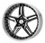 WORK Durandal DD5.2 Machined Black Polished Wheel — Angled View