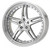 WORK Durandal DD5.2 Silver Polished Wheel — Angled View