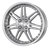 Work Rizaltado Spoke 2 4x100 16x8+38 O Disk Brush Silver Clear