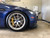 Blue 2009 BMW E90 M3 Sedan with Silver BBS RI-A Wheels