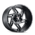 American Truxx Spurs AT186 8X170 22x12-44 Black/Milled