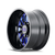 Cali Off-Road Summit 9110 6x135 24x14-76 Gloss Black/Blue Milled Spokes