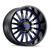 Cali Off-Road Summit 9110 6x139.7 24x14-76 Gloss Black/Blue Milled Spokes