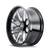 Cali Off-Road Invader 9115 5x127 20x10-25 Gloss Black/Milled Spokes
