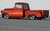 Orange Chevy Truck with VN405 Polished Torq Thrust II Wheels