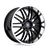 Beyern MESH 5X120 19X8.5 +30 GLOSS BLACK W/ MIRROR CUT LIP
