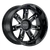 Black Rhino LOCKER 5X110 18X8 +30 GLOSS BLACK W/ MILLED SPOKES