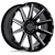 Black Rhino TYPHOON 5X127 17X9.5 -18 GLOSS BLACK W/ MILLED SPOKES