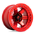 Fuel 1PC D123 BLOCK BEADLOCK 6X139.7 17X9 -15 CANDY RED WITH CANDY RED RING