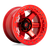 Fuel 1PC D123 BLOCK BEADLOCK 6X139.7 17X9 -15 CANDY RED WITH CANDY RED RING