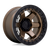 Fuel 1PC D124 BLOCK BEADLOCK 6X139.7 17X9 -15 MATTE BRONZE WITH MATTE BLACK RING