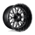 Fuel 1PC D611 STROKE 6X135/6X139.7 18X9 +1 GLOSS BLACK MILLED