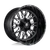 Fuel 1PC D611 STROKE 6X135/6X139.7 20X12 -43 GLOSS BLACK MILLED