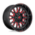 Fuel 1PC D612 STROKE 8X180 20X9 +20 GLOSS BLACK RED TINTED CLEAR