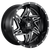 Fuel 1PC D613 ROCKER 8X180 20X10 -18 GLOSS BLACK MILLED