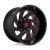 Fuel 1PC D638 VORTEX 8X180 20X12 -44 GLOSS BLACK RED TINTED CLEAR
