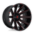 Fuel 1PC D643 CONTRA 8X170 24X14 -75 GLOSS BLACK RED TINTED CLEAR