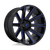 Fuel 1PC D644 CONTRA 8X180 24X14 -75 GLOSS BLACK BLUE TINTED CLEAR