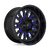Fuel 1PC D645 STROKE 8X180 20X9 +1 GLOSS BLACK BLUE TINTED CLEAR