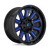 Fuel 1PC D646 HARDLINE 8X170 22X12 -44 GLOSS BLACK BLUE TINTED CLEAR