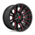 Fuel 1PC D712 RAGE 8X180 20X10 -18 GLOSS BLACK RED TINTED CLEAR