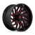 Fuel 1PC D808 HURRICANE 6X135 20X10 -18 GLOSS BLACK MILLED RED TINT