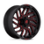 Fuel 1PC D808 HURRICANE 6X135 20X9 +20 GLOSS BLACK MILLED RED TINT