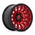 Fuel 1PC D834 CYCLE 5X120 17X8.5 +34 CANDY RED WITH BLACK RING