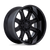 Fuel 1PC DARKSTAR 5X114.3/5X127 24X12 -44 MATTE BLACK WITH GLOSS BLACK LIP