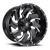 Fuel 2PC D239 CLEAVER 5X139.7/5X150 22X12 -44 GLOSS BLACK MILLED