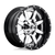 Fuel 2PC D260 MAVERICK 6X135/6X139.7 24X12 -44 CHROME PLATED GLOSS BLACK LIP