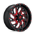 Fuel UTV D642 KOMPRESSOR 4X156 18X7 +13 GLOSS BLACK RED TINTED CLEAR