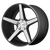 KMC KM685 DISTRICT 5X114.3 22X8.5 +40 SATIN BLACK MACHINED FACE