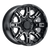 Level 8 SLINGSHOT 6X120 18X9 +10 GLOSS BLACK W/ MACHINED FACE