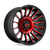 Moto Metal MO807 8X165.1 22X10 -18 GLOSS BLACK MACHINED WITH RED TINT