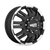 Moto Metal MO963 8X165.1 17X6 +111 MATTE BLACK MACHINED - FRONT