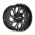Moto Metal MO999 BLANK 22X12 -44 GLOSS BLACK MILLED
