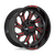 Moto Metal MO999 8X170 22X12 -44 GLOSS BLACK MILLED WITH RED TINT
