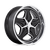 Foose 1PC F171 MERLOT 5X120.65 22X9 +15 GLOSS BLACK MACHINED