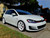 White MK7 GTI with White Rotiform KB1 Wheels