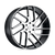 Status JUGGERNAUT 5X115 22X9.5 +15 GLOSS BLACK W/ MACHINED FACE