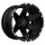 Tuff T12 6X139.7 24X11 -25 SATIN BLACK W/ BRUSHED INSERTS
