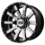 XD XD200 HEIST 8X165.1 22X12 -44 CHROME CENTER GLOSS BLACK MILLED LIP