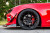 Rohana RFX11 black wheels on a red Chevrolet Camaro.