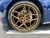 Blue Tesla Model 3 with Bronze Rohana RFX11 Wheels