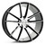 Axe ZX7 BLANK 18X9+40 BLACK AND POLISHED FACE